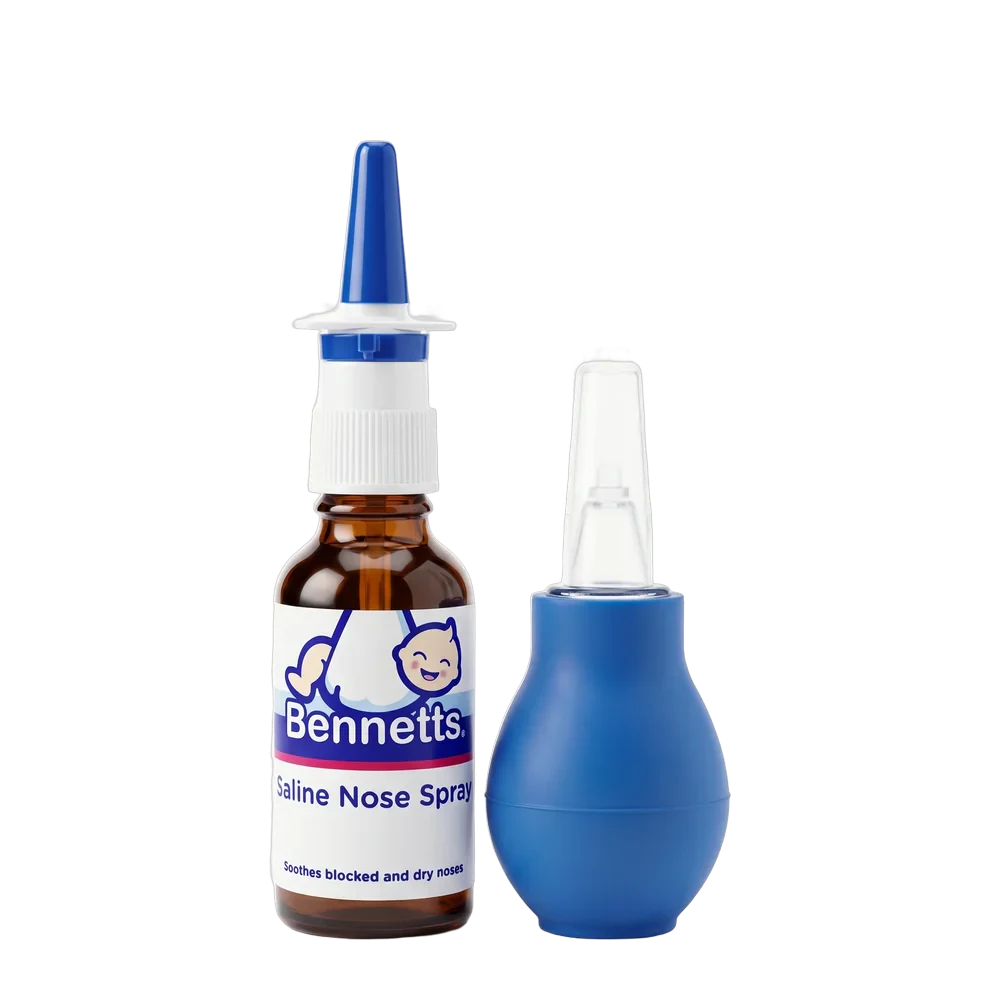 Bennetts Saline Nose Spray, 30ml Spray with Aspirator